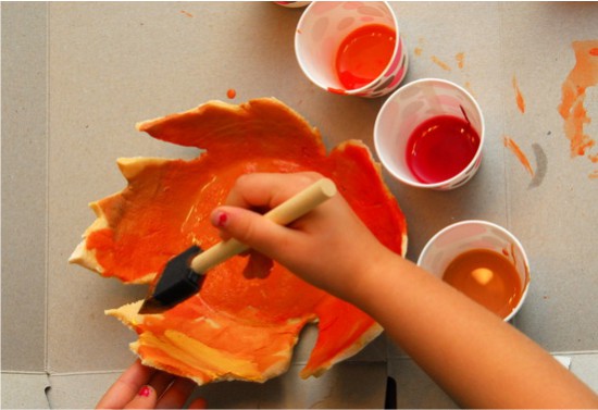 Painting a bowl of dough