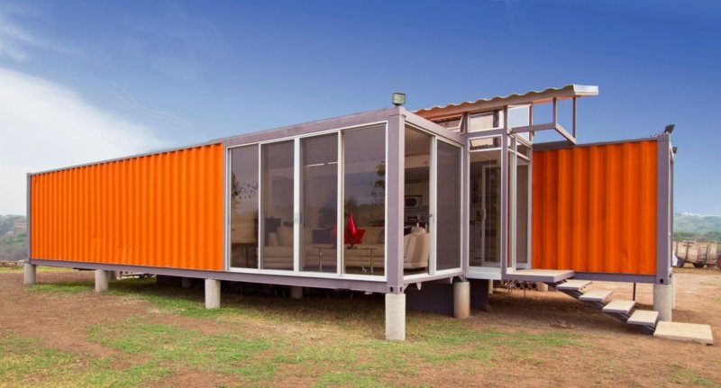 conteneur maison conteneur de l'espoir Benjamin Garcia Saxe Orange