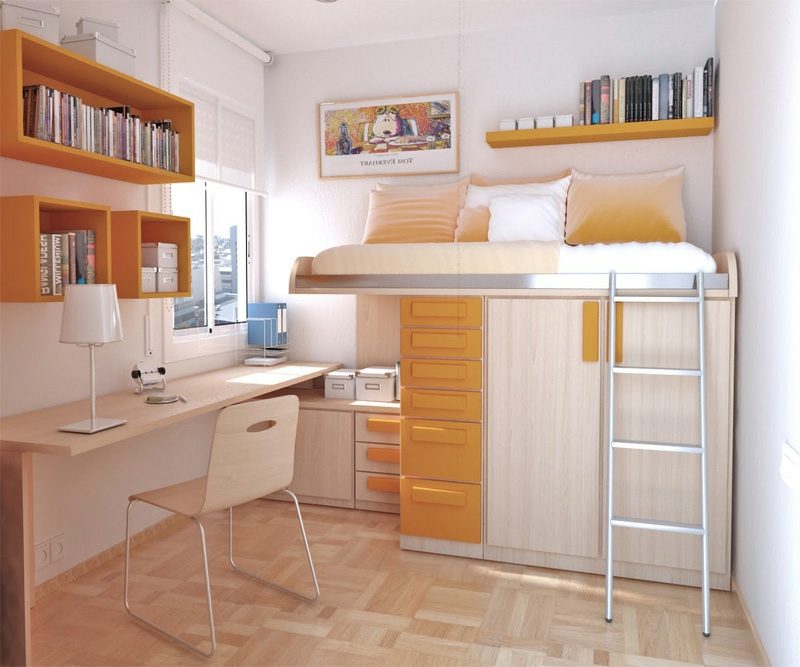 Le stanze per adolescenti progettano mobili piccoli e salvaspazio La stanza degli adolescenti allestisce piccoli mobili salvaspazio